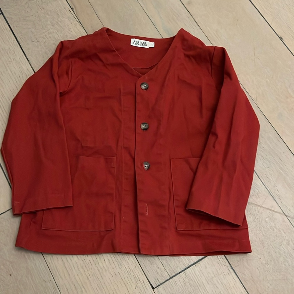 Red chore jacket
